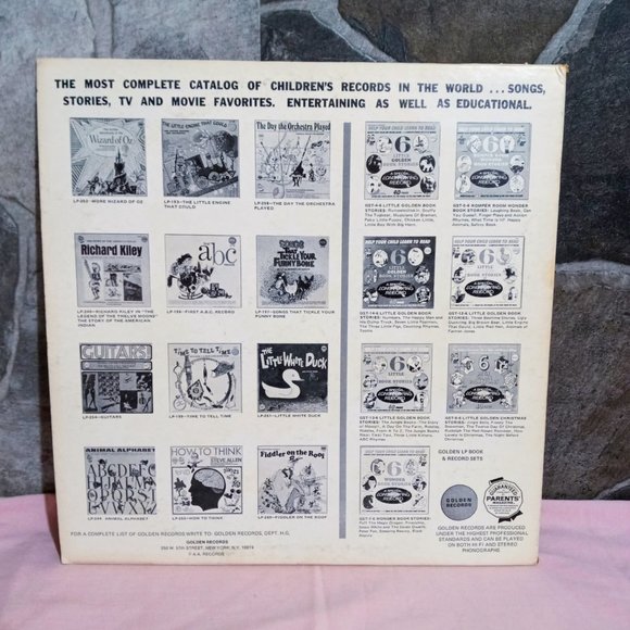The Golden Singers & Orchestra Kindergarten Playtime Songs LP 194 - Picture 3 of 6